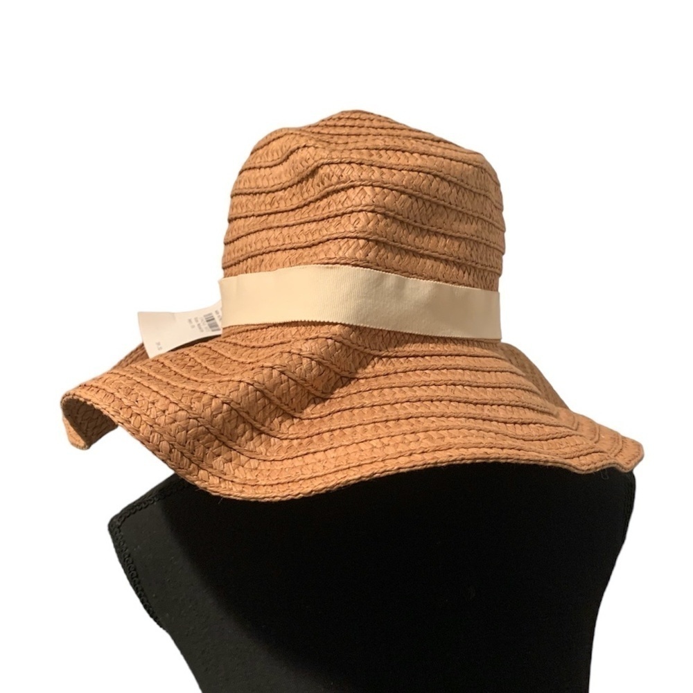 Madewell Braided Straw Hat in Warm Nutmeg M/L NWT
